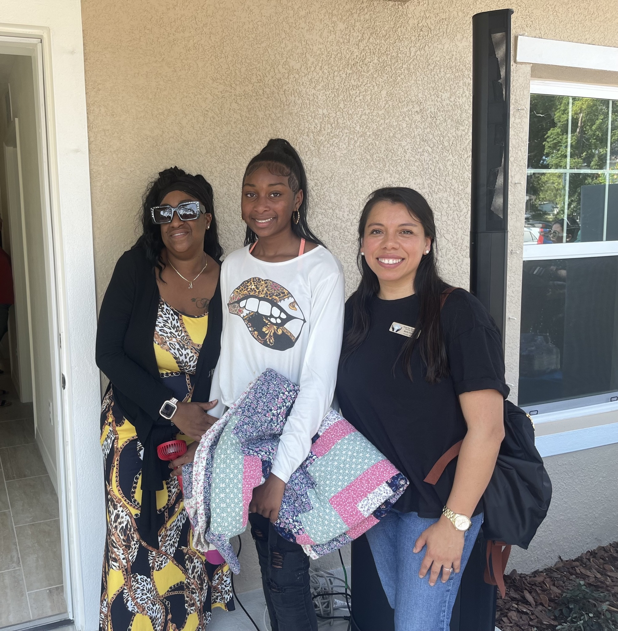 Homeowners with their counselor