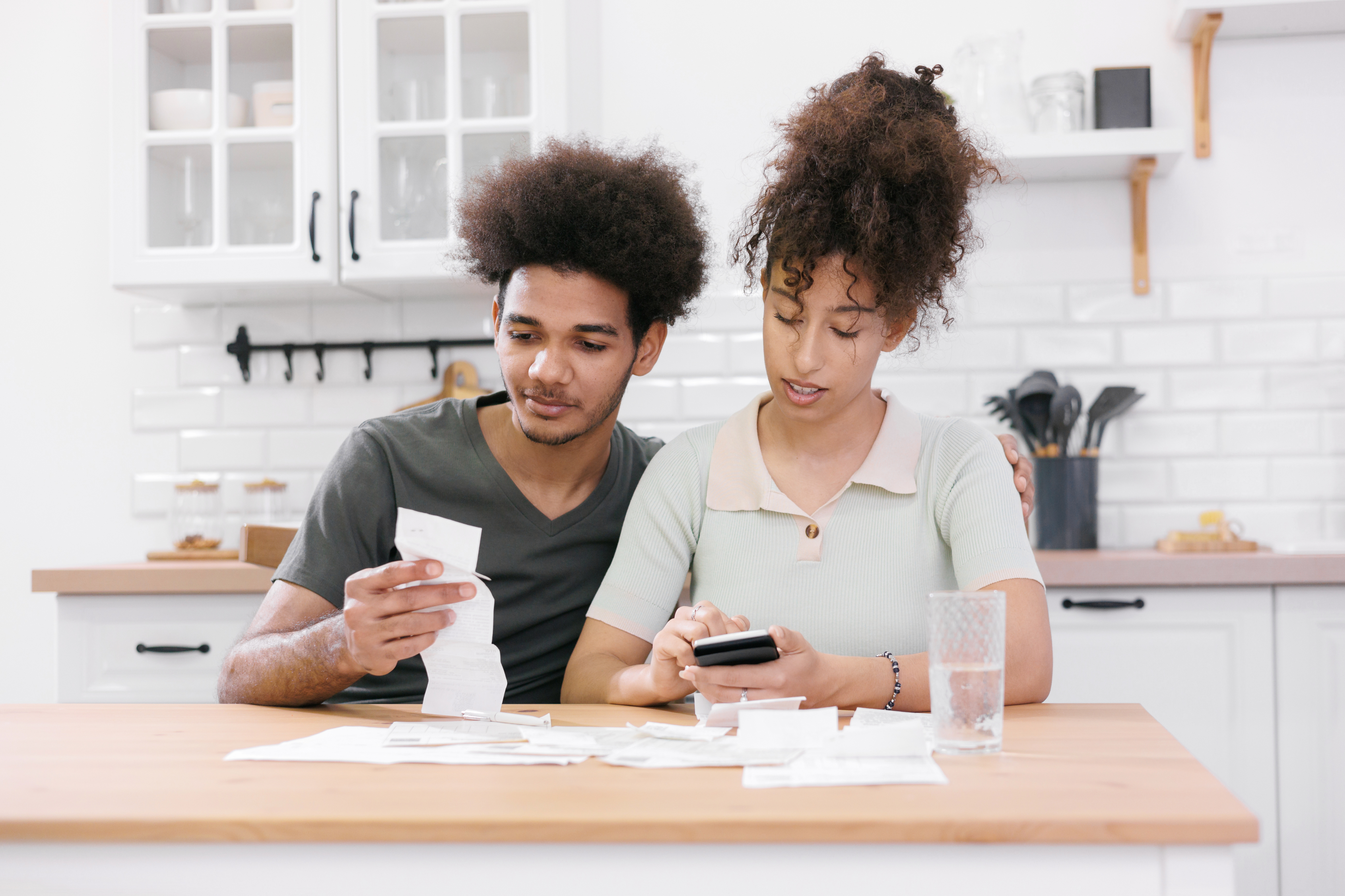 Homebuyer reviewing documents